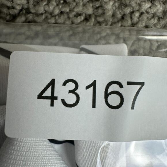 Sport Dri Shirt Mens XXL 2XL White Blue Geometric Polyester Short Sleeve - Picture 12 of 12